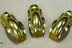 Finished "Final Form Segments" used in part of automotive tooling to create Constant Velocity Joints (CV Joints). Tools are polished to a 5 Ra and PVD coated.